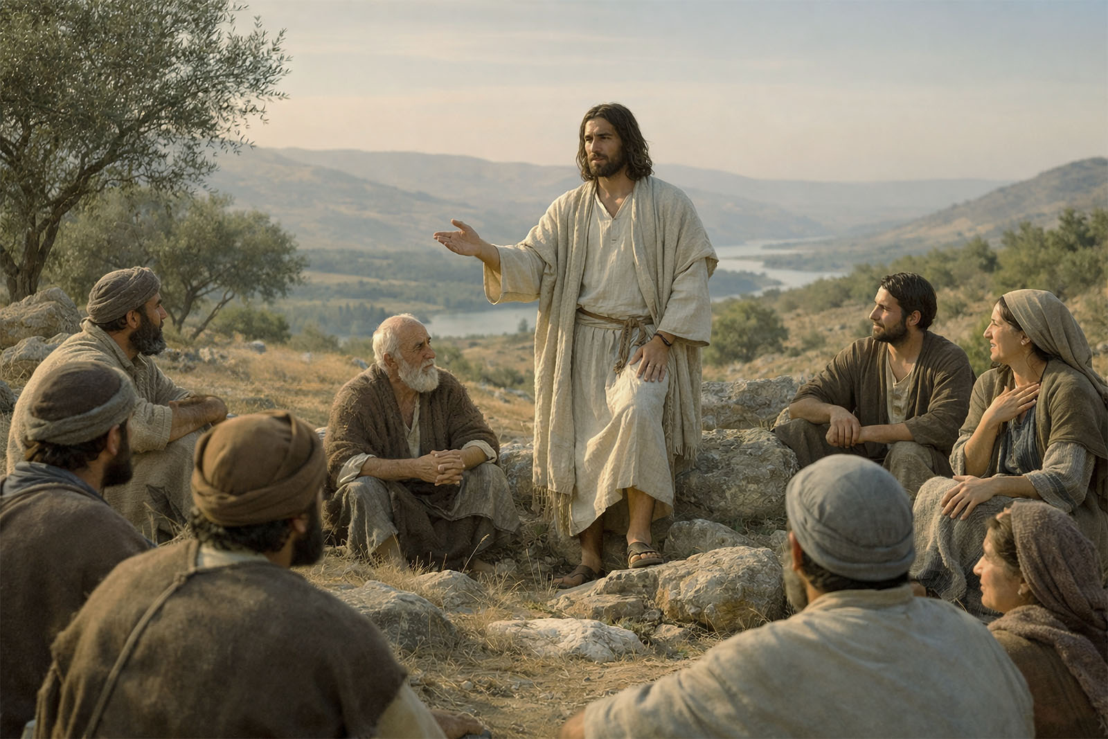 Jesus teaching in Perea when He received word about Lazarus.